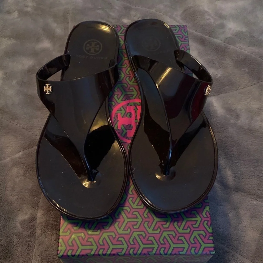 Tory Burch Miller Sandals in Eggplant - Picture 6 of 10
